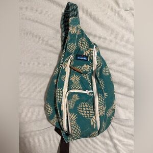 Kavu Green Pineapple Print Backpack
